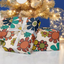 Recherche de flore papier cadeau Rétro