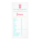Search for menu rack cards Aesthetician