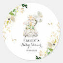 Recherche de verdure autocollants Baby shower fille