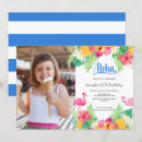 Search for flamingo photo invitations Luau