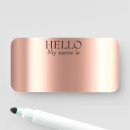 Recherche de metal name tags badges Rose doré
