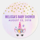 Search for pink gold confetti baby shower stickers Trendy