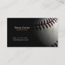 Search for baseball trainer business cards Sport