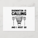 Recherche de raquette de badminton cartes postales Net