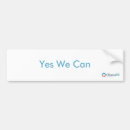Search for yes we can bumper stickers Obama