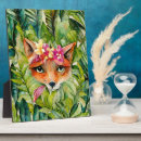 Recherche de renard plaques Aquarelle