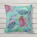 Recherche de bleu tropical coussins Motif