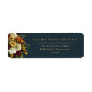 Recherche de red floral return address labels Couple