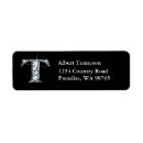 Search for monogram t return address labels Letter