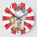 Search for lucky cat clocks Japanese
