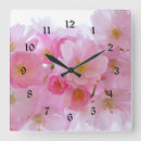 Recherche de fleurs roses horloges Printemps