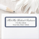 Search for gray blue return address labels Calligraphy