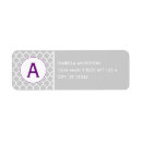 Search for quatrefoil pattern return address labels White