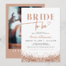 Search for rose gold bridal invitations Bride to be