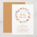 Search for leaves baby shower invitations Modern