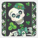 Search for irish skull stickers Shamrocks