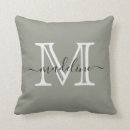 Recherche de couleurs girly coussins Monogramme