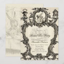 Search for bridal tea party invitations Alice in wonderland