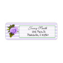 Search for purple green return address labels Vintage