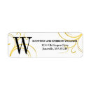 Search for white monogram return address labels Sophisticated