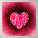 Search for textured heart posters Pink