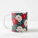 Search for red and white flowers mugs Floral