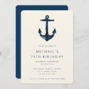 Search for blue 70th birthday invitations Dark navy blue
