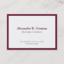 Search for conservative business cards Red