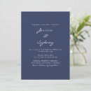 Search for navy blue and white wedding invitations Simple