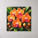 Recherche de fleurs exotiques art Peint à la main