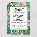Recherche de aloha mariage invitations Hawaii