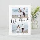 Recherche de we eloped invitations Nous avons fui