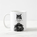 Search for owl quote mugs Black and white