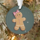 Search for gingerbread girl ornaments Festive