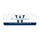 Search for navy return address labels weddings Monogrammed