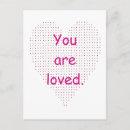 Search for love text postcards Pink