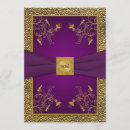Search for royal purple birthday invitations Purple and gold