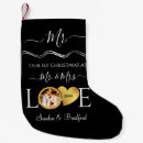 Recherche de marié chaussette de noël Noir et blanc