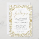 Recherche de damassé blanche invitations Élégant