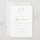 Search for modern monogram wedding invitations Chic