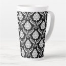 Search for black and white damask mugs Decorative
