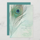 Search for watercolor peacock feather invitations Party
