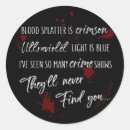 Search for crimson stickers Gothic