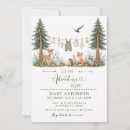 Search for adventure awaits baby shower Woodland animals