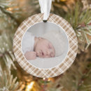Search for brown ornaments Baby first christmas