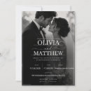 Recherche de monochrome mariage invitations De élégante
