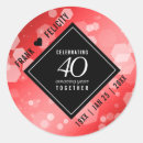 Search for 40th anniversary stickers Milestone