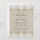 Search for linen bridal shower invitations Lace