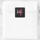Recherche de pink envelope sceaux autocollants Monogramme