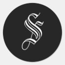 Search for monogrammed envelope seals Black and white